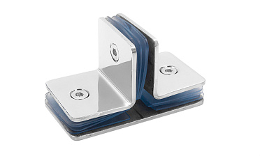 Коннектор для душевой кабины на 3 стекла латунь-хром t727 PC купить в Симферополе