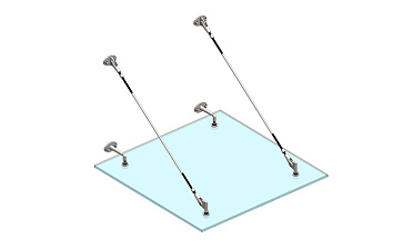 Комплект фурнитуры для козырька 1200х1200 (на вантах/тягах) k671-12-12 купить в Симферополе Комплект фурнитуры для козырька 1200х1200 (на вантах/тягах) k671-12-12 купить в Симферополе