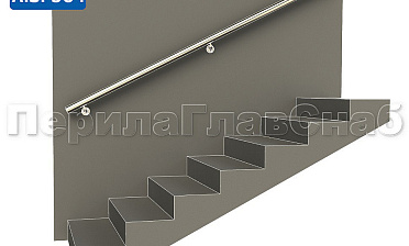 Готовый пристенный поручень с тремя держателями, длина 2300 мм (AISI 304) k730-23 купить в Симферополе