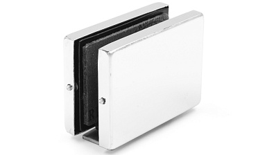 Коннектор стена-стекло с монтажной пластиной, полированный, вырез 09 t192 PSS купить в Симферополе