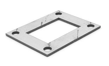 Фланец прямоугольный нержавеющий 100х80 (под трубу 40x60) Ф-0533 купить в Симферополе Фланец прямоугольный нержавеющий 100х80 (под трубу 40x60) Ф-0533 купить в Симферополе