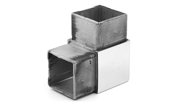 Поворот поручня 40х40 мм, нержавеющая сталь AISI 304, полированная k365 купить в Симферополе