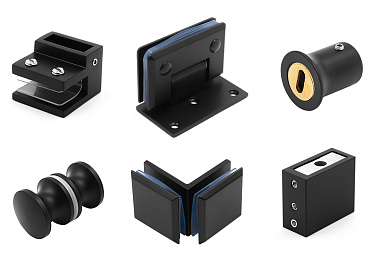 Черная фурнитура для душевых кабин купить в Симферополе