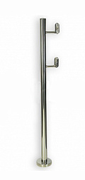 Стойка для пандуса: под 2 поручня Ø38,1 мм для инвалидов, полированная, высота 900 мм  (AISI 304) k750 купить в Симферополе