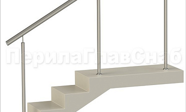 Нержавеющие ограждения без ригелей для крыльца купить в Симферополе