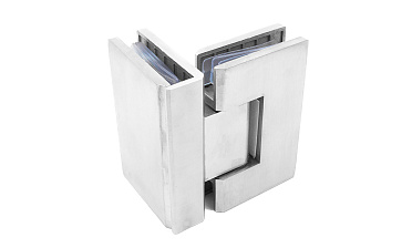 Петля для душевой кабины стекло-стекло 90° 90х55 мм шлифованная  t304 SSS купить в Симферополе