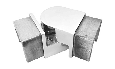 Отвод для поручня с пазом 40х40 мм, шарнирный, полир., (AISI 304) k546-2 купить в Симферополе Отвод для поручня с пазом 40х40 мм, шарнирный, полир., (AISI 304) k546-2 купить в Симферополе