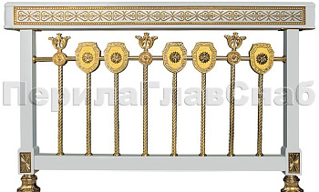 Латунные ограждения лестниц серия – Палладий XL01-1 в Симферополе. Готовые проекты ПерилаГлавСнаб