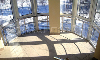 Ригельное ограждение для панорамных окон в Симферополе. Готовые проекты ПерилаГлавСнаб