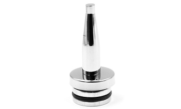 Наконечник палец (солдатик) с системой фиксации из алюминия в стойке Ø38.1х1.5 мм, полированный, нержавеющий (AISI 304) k041-2 купить в Симферополе