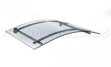 Навес гнутый из поликарбоната- вариант 2 купить в Симферополе