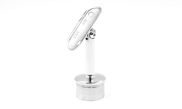 Наконечник палец с регулируемым ложементом под поручень Ø38.1-42.4 мм, на стойку Ø38.1х1.5 мм, литой, полированный, нержавеющий (AISI 304) k006-7 купить в Симферополе