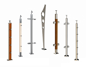 Стойки ограждений из нержавеющей стали, балясины купить в Симферополе