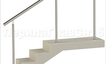 Нержавеющие ограждения без ригелей с квадратным поручнем купить в Симферополе