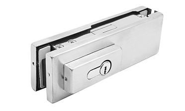 Замок для стеклянной двери центральный с прямоугольным ригелем, шлифованный, вырез 13 t152 SSS купить в Симферополе Замок для стеклянной двери центральный с прямоугольным ригелем, шлифованный, вырез 13 t152 SSS купить в Симферополе