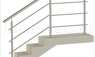 Три ригеля на держателях, квадратный поручень и круглые стойки купить в Симферополе