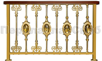 Латунные лестничные перила серии – Нимфалида XL05 в Симферополе. Готовые проекты ПерилаГлавСнаб