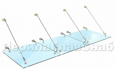 Комплект фурнитуры для козырька 1200х2800 (на вантах/тягах) k671-12-28 купить в Симферополе Комплект фурнитуры для козырька 1200х2800 (на вантах/тягах) k671-12-28 купить в Симферополе