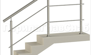 Два ригеля на держателях, круглый поручень и квадратные стойки купить в Симферополе