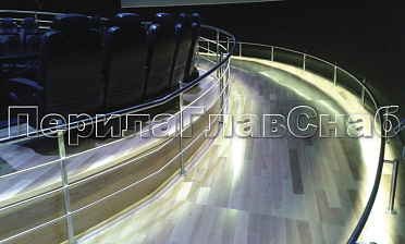 Ограждение со светильниками, встроенными в поручень купить в Симферополе