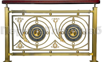 Латунные ограждения лестниц серия – Валгалла XL04 в Симферополе. Готовые проекты ПерилаГлавСнаб