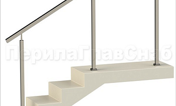 Ограждения без ригелей с квадратным поручнем и квадратными стойками в Симферополе. Готовые проекты ПерилаГлавСнаб Ограждения без ригелей с квадратным поручнем и квадратными стойками в Симферополе. Готовые проекты ПерилаГлавСнаб