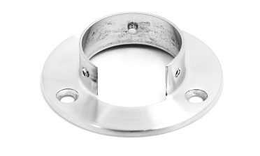 Фланец настенный, для Ø48.3мм, под 3 самореза 4.8мм, литой, шлифованный, AISI304 Фk238-2 купить в Симферополе Фланец настенный, для Ø48.3мм, под 3 самореза 4.8мм, литой, шлифованный, AISI304 Фk238-2 купить в Симферополе