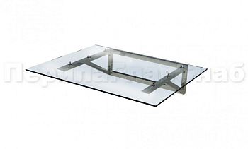 Навес из поликарбоната на треугольном профильном каркасе в Симферополе. Готовые проекты ПерилаГлавСнаб