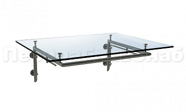 Стеклянный козырек на Г-образном каркасе - вариант 1 купить в Симферополе