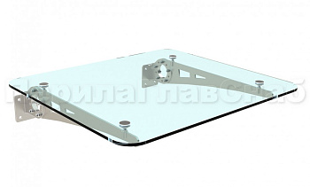 Стеклянный козырек на консоли из листа - вариант 2 в Симферополе. Готовые проекты ПерилаГлавСнаб