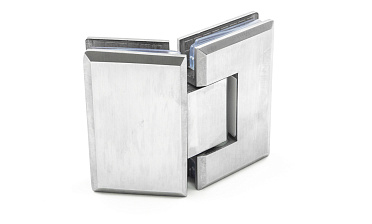 Петля для душевой стекло-стекло 90х55 мм, 135°, нержавеющая сталь AISI 304, шлифованная t302 SSS купить в Симферополе