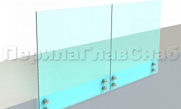 Ограждение без поручня на точечном креплении купить в Симферополе