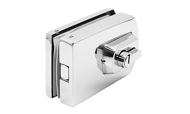 Замок для стеклянной двери вертикальный с ответной частью на стену и пол, полированный, вырез 15 t135 PSS купить в Симферополе Замок для стеклянной двери вертикальный с ответной частью на стену и пол, полированный, вырез 15 t135 PSS купить в Симферополе