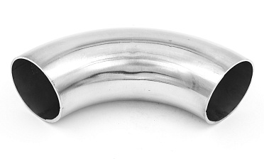 Длинный отвод поручня под сварку Ø50.8х180х1.5 мм, длина 180 мм, полированный 400 Grit, (aisi 304) k021-11 купить в Симферополе