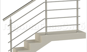 Четыре ригеля на сварке, квадратный поручень и круглые стойки купить в Симферополе