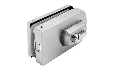 Замок для стеклянной двери вертикальный с ответной частью на стену и пол, шлифованный, вырез 15 t135 SSS купить в Симферополе Замок для стеклянной двери вертикальный с ответной частью на стену и пол, шлифованный, вырез 15 t135 SSS купить в Симферополе