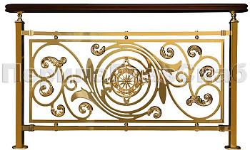 Латунные ограждения лестниц серии – Людовик XL03 в Симферополе. Готовые проекты ПерилаГлавСнаб