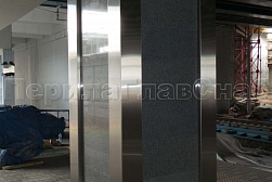 Облицовка колонн нержавеющей сталью в Симферополе. Готовые проекты ПерилаГлавСнаб - фото 9