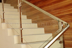 Ограждения из нержавейки со стеклом в Симферополе. Готовые проекты ПерилаГлавСнаб - фото 23