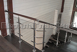 Перила и ограждения из нержавейки и дерева в Симферополе. Готовые проекты ПерилаГлавСнаб - фото 21