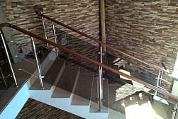 Ограждения из нержавейки со стеклом в Симферополе. Готовые проекты ПерилаГлавСнаб - фото 20