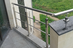 Перила и ограждения из нержавеющей стали с двумя ригелями в Симферополе. Готовые проекты ПерилаГлавСнаб - фото 6 Перила и ограждения из нержавеющей стали с двумя ригелями в Симферополе. Готовые проекты ПерилаГлавСнаб - фото 6