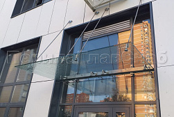 Стеклянные козырьки на вантах в Симферополе. Готовые проекты ПерилаГлавСнаб - фото 10