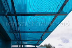 Консольные козырьки и навесы в Симферополе. Готовые проекты ПерилаГлавСнаб - фото 5