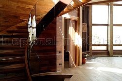 Стеклянные перила для винтовых лестниц в Симферополе. Готовые проекты ПерилаГлавСнаб - фото 17