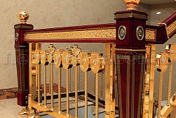 Латунные перила под золото в Симферополе. Готовые проекты ПерилаГлавСнаб - фото 4