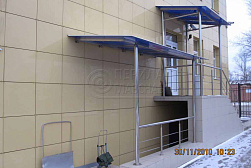 Козырьки и навесы на металлокаркасе в Симферополе. Готовые проекты ПерилаГлавСнаб - фото 19