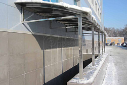 Козырьки и навесы на металлокаркасе в Симферополе. Готовые проекты ПерилаГлавСнаб - фото 21