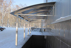 Козырьки и навесы на металлокаркасе в Симферополе. Готовые проекты ПерилаГлавСнаб - фото 20