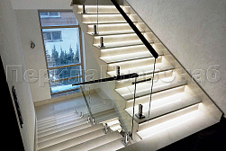 Ограждения лестничных маршей в Симферополе. Готовые проекты ПерилаГлавСнаб - фото 1